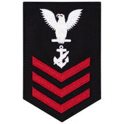 Navy E6 FEMALE Rating Badge: Navy Counselor - New Serge for Jumper