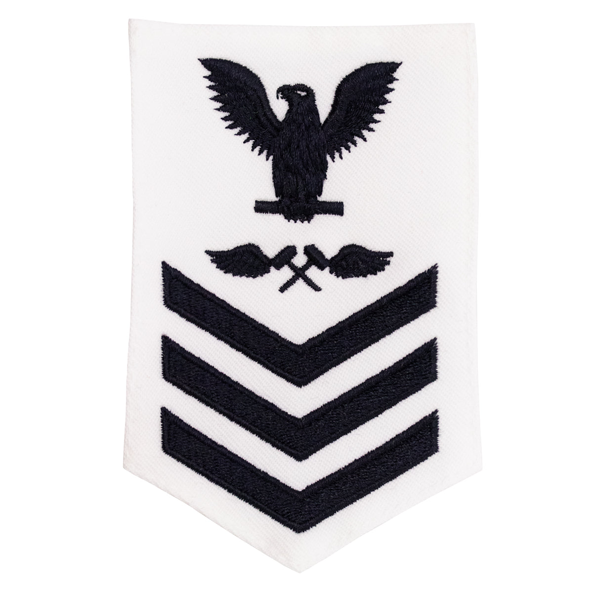 Navy E6 FEMALE Rating Badge: Aviation Structural Mechanic - white
