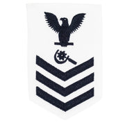 Navy E6 FEMALE Rating Badge: Machinery Repairmen - white