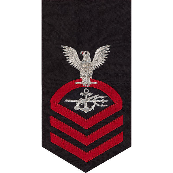 Navy E7 MALE Rating Badge: Special Warfare Operator