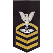 Navy E7 MALE Rating Badge: Air Traffic Control - vanchief on blue