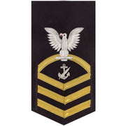 Navy E7 MALE Rating Badge: Navy Counselor - vanchief on blue