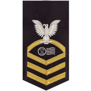 Navy E7 MALE Rating Badge: Postal Clerk - vanchief on blue