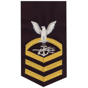 Navy E7 MALE Rating Badge: Special Warfare Operator - vanchief on blue