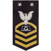 Navy E9 MALE Rating Badge: Culinary Specialist - vanchief on blue