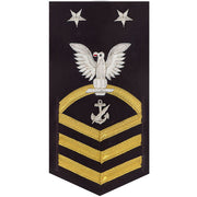 Navy E9 MALE Rating Badge: Navy Counselor - vanchief on blue