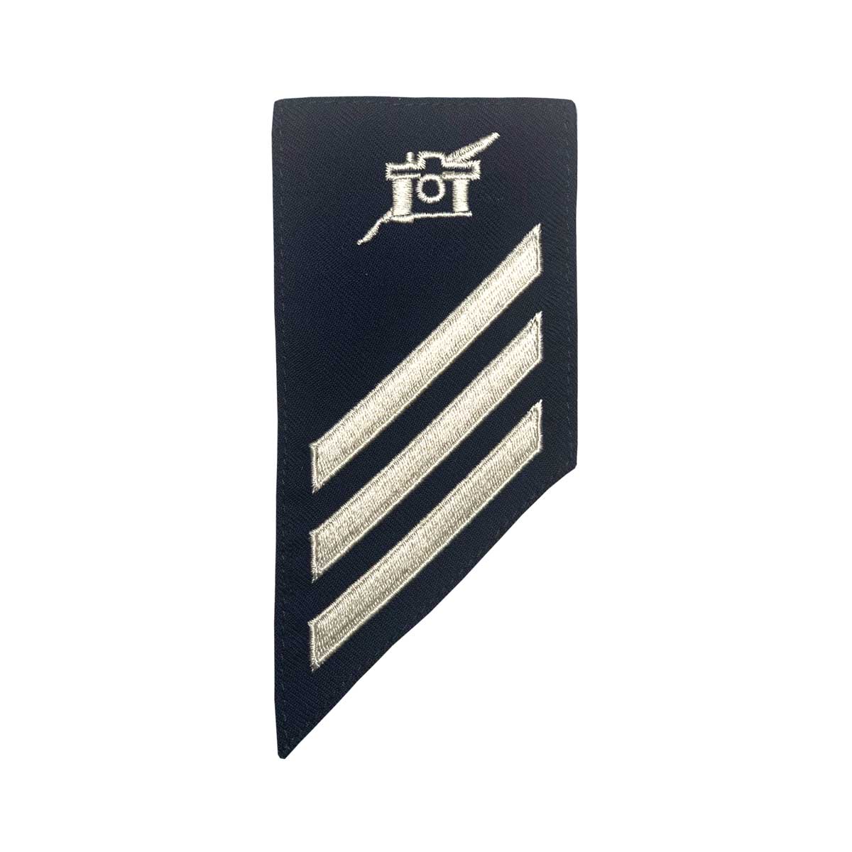 coast guard dress blues Coast Guard E3 Rating Badge: Public Affairs Specialist