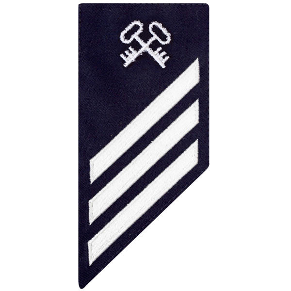 Coast Guard E3 Rating Badge: STOREKEEPER - BLUE