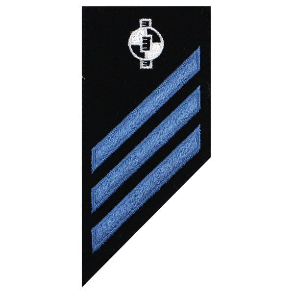 Navy E-3 Combo Rate: Engineering Aide on blue serge