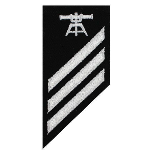 Navy E-3 Combo Rate: Fire Control Technician on blue serge