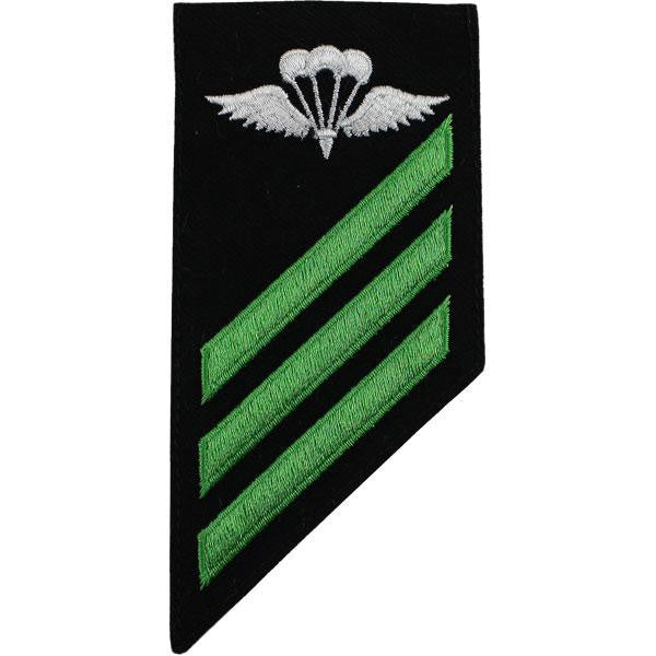 Navy E-3 Combo Rate: Aircrew Survival Equipmentman on blue serge