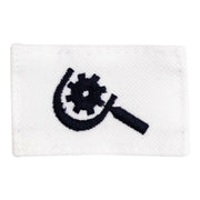 Navy Rating Badge: Striker Mark for MR Machinery Repairmen - white CNT for dress uniforms