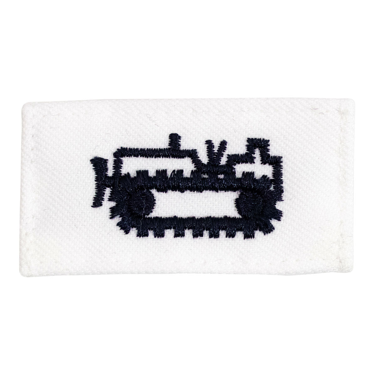 Navy Rating Badge: Striker Mark for EO Equipment Operator - white CNT for dress uniforms