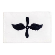 Navy Rating Badge: Striker Mark for AD Aviation Machinist Mate - white CNT for dress uniforms