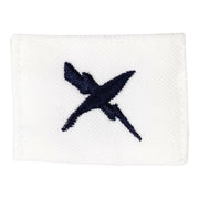 Navy Rating Badge: Striker Mark for CT Cryptologic Technician - white CNT for dress uniforms