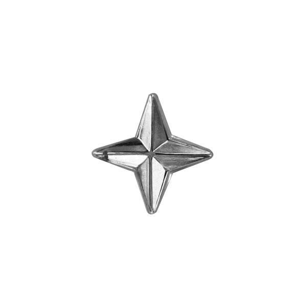 Ribbon Attachment: Compass Rose - Silver