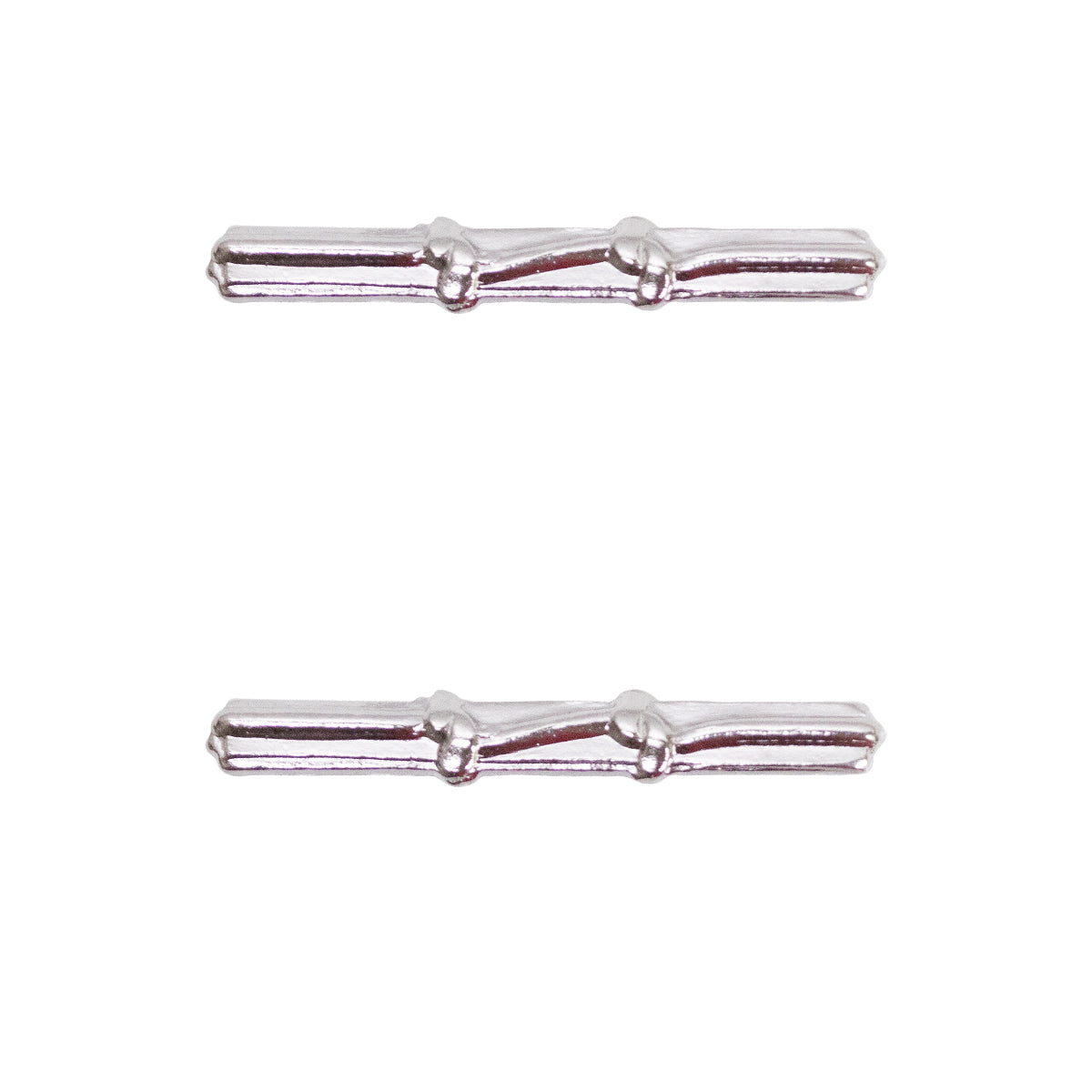 Army Ribbon Attachments: Good Conduct - 2 knot, silver oxidize