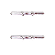 Army Ribbon Attachments: Good Conduct - 2 knot, silver oxidize