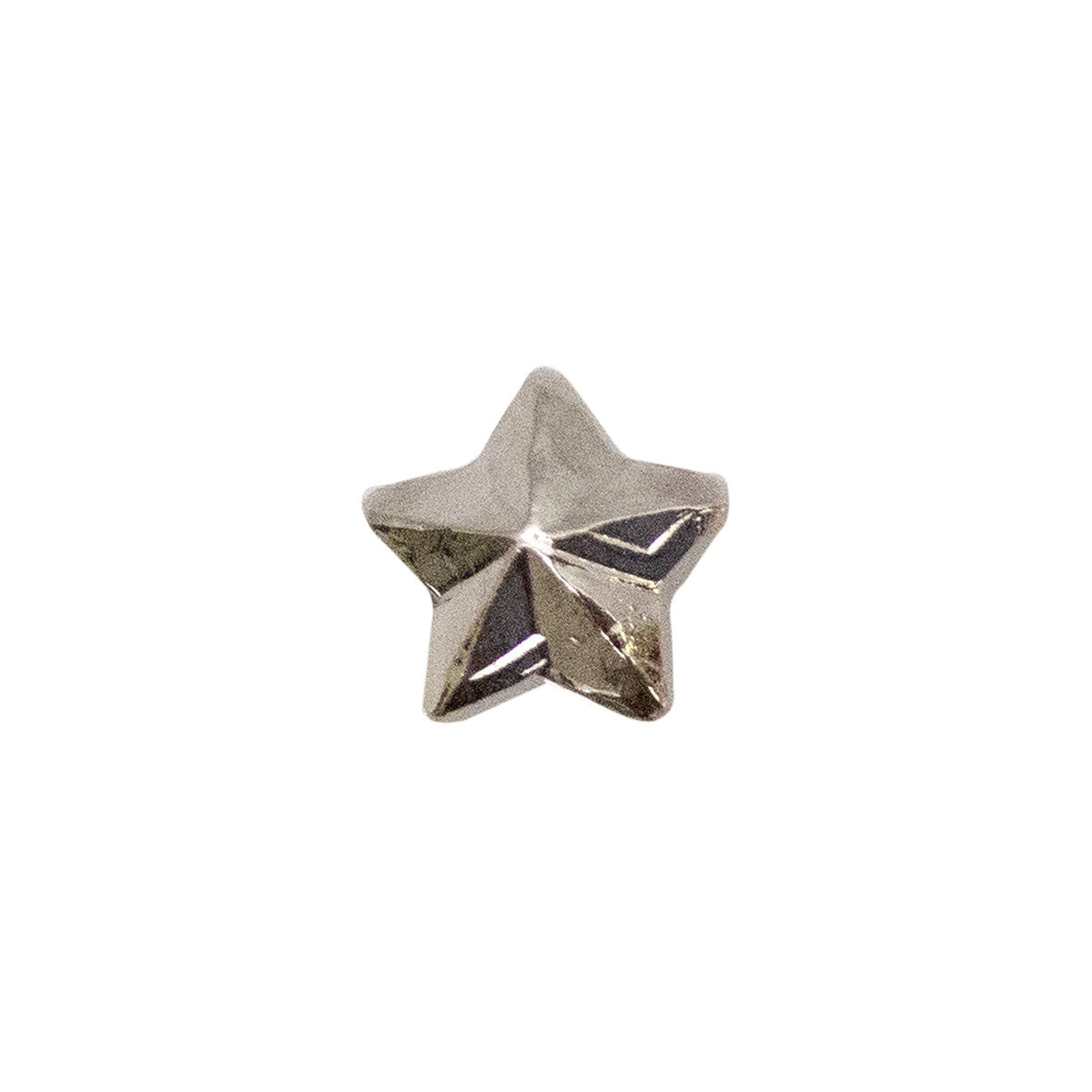 Ribbon Attachments: 3/16" Star - silver