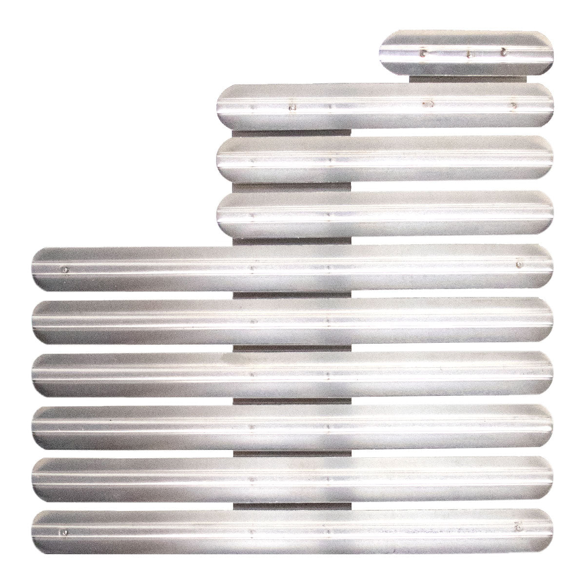 Ribbon Mounting Bar: Fits 25 Ribbons Staggered Right - metal
