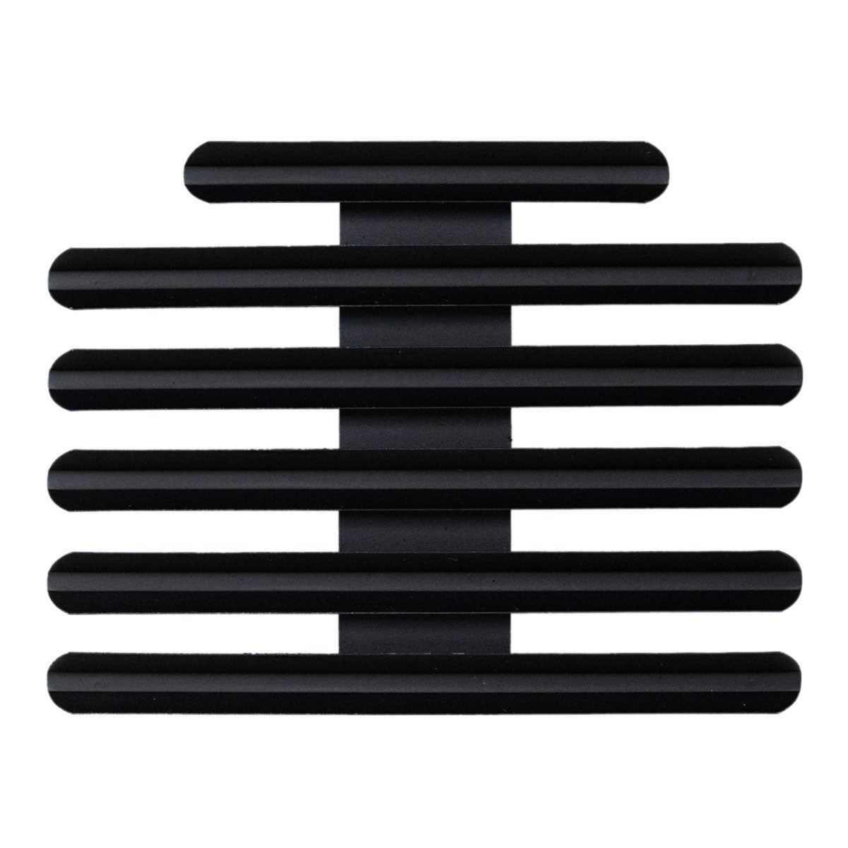 Ribbon Mounting Bar: 17 Ribbons - black metal 1/8" spacing