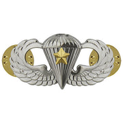 Army Badge: Combat Parachute Fifth Award - mirror finish