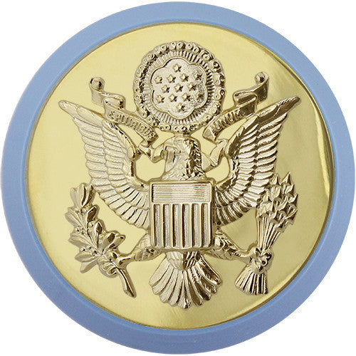 Army Cap Device: Enlisted - infantry blue disc