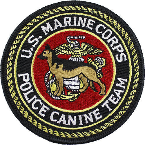 USMC Police Canine Team Shoulder Patch - Main Image