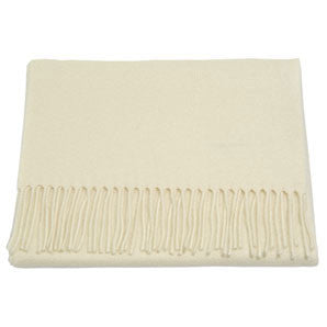 Navy Scarf: Winter - white acrylic