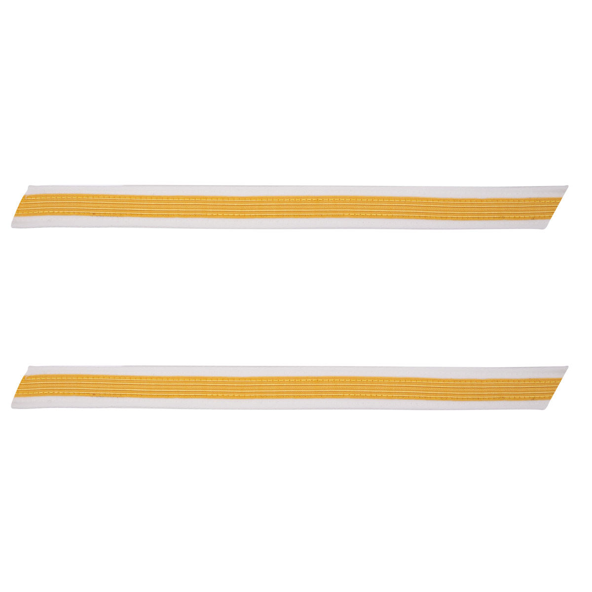 Army Set of 1 Gold Embroidered on White Service Stripe for Male