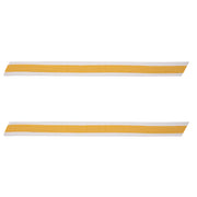 Army Service Stripe: Gold Embroidered on White - male, set of 1