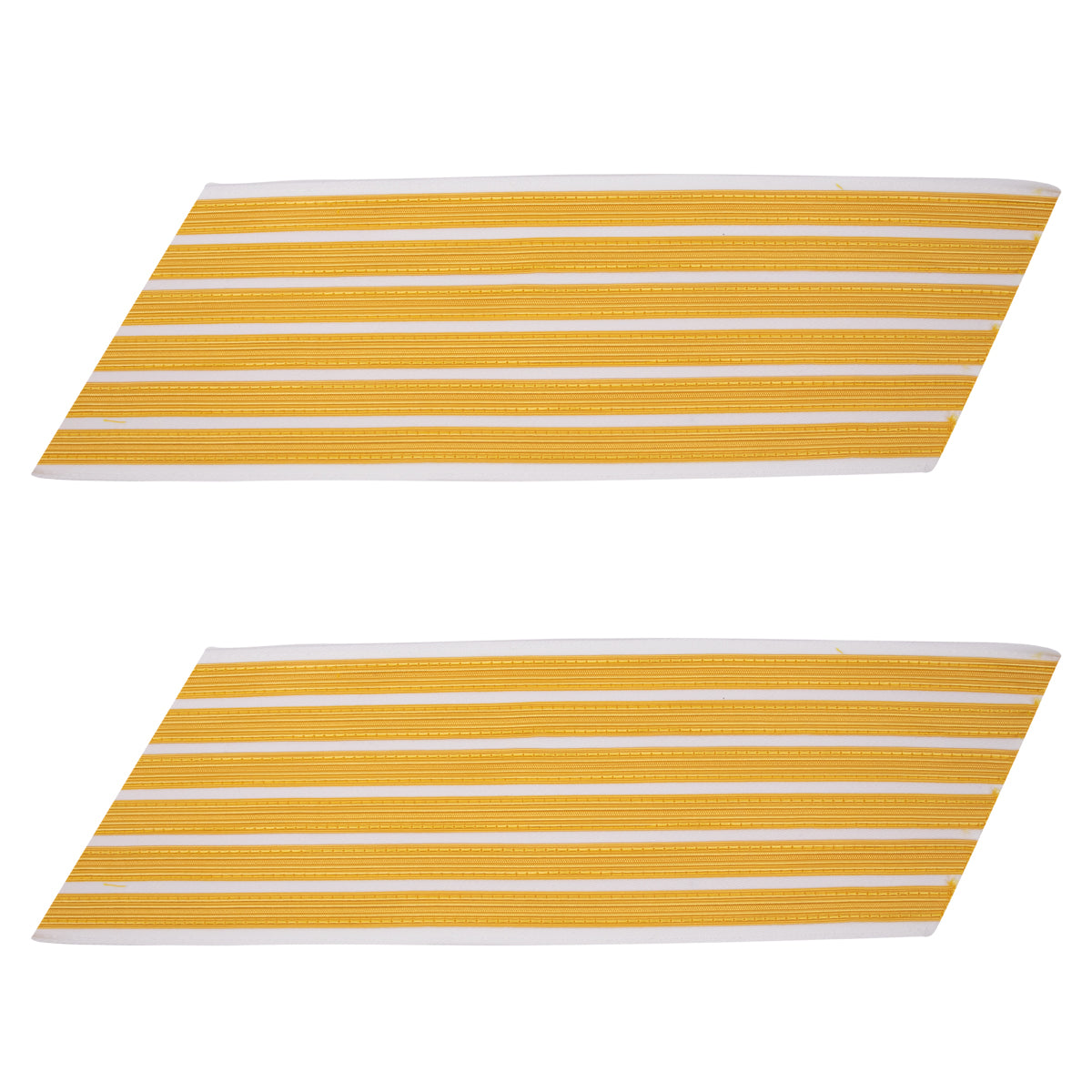 Army Set of 6 Gold Embroidered on White Service Stripe for Male