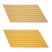 Army Service Stripe: Gold Embroidered on White - male, set of 9