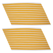 Army Service Stripe: Gold Embroidered on White - male, set of 10