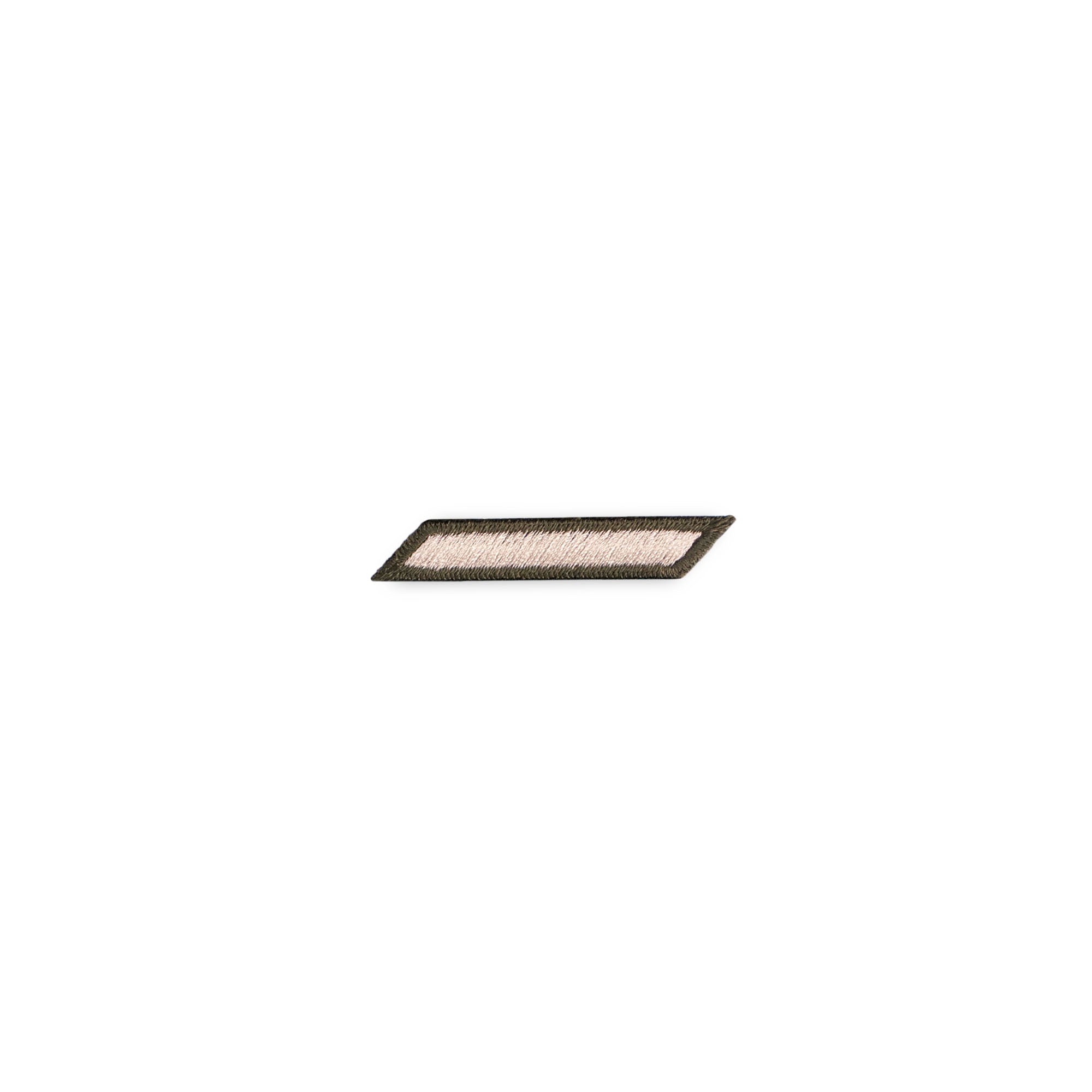 Army Green Service Uniform Service Stripe: Embroidered on Green- male