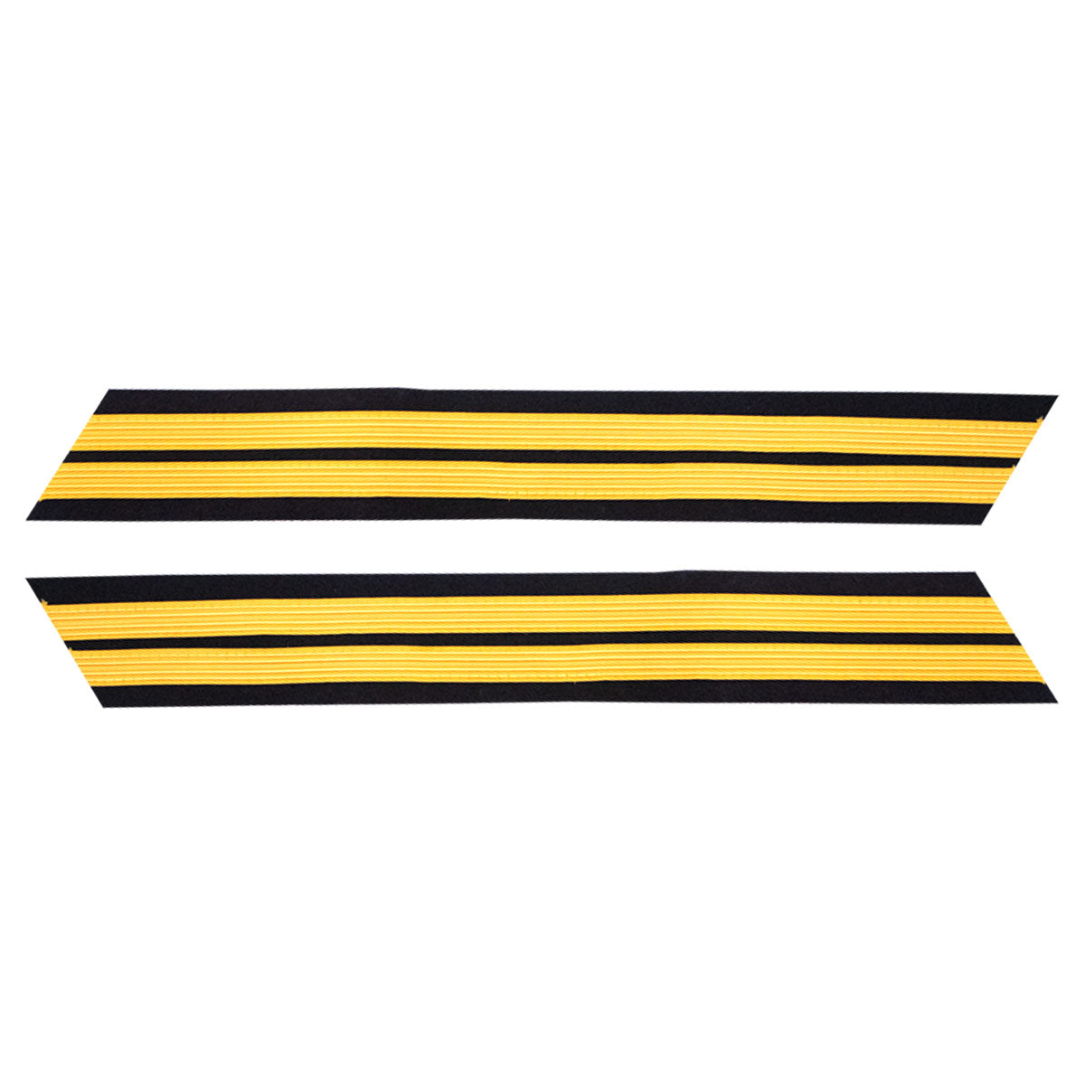 Army Set of 2 Gold Embroidered on Blue Service Stripe for Male