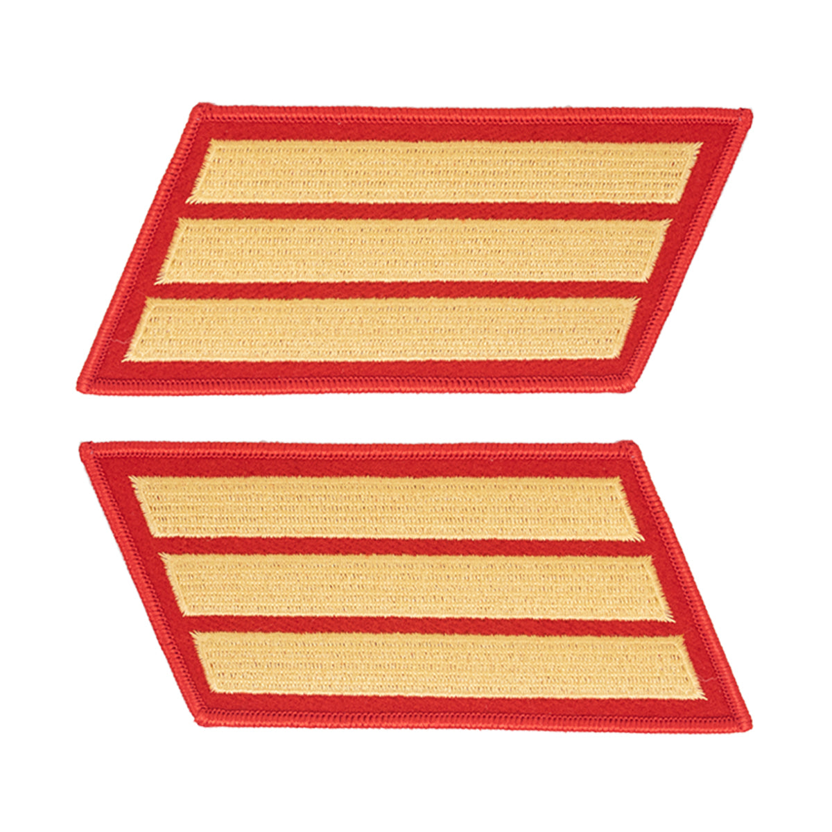 fitted lace wedding dress USMC Set of 3 Male Gold Embroidered on Red Service Stripe