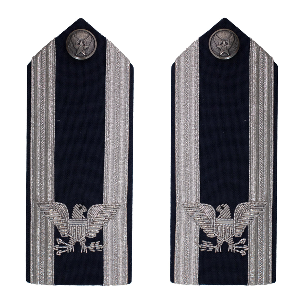 Air Force Epaulets - Enlisted and Officer - Small Size, O-6 Colonel Air Force Epaulets - Enlisted and Officer - Small Size, O-6 Colonel