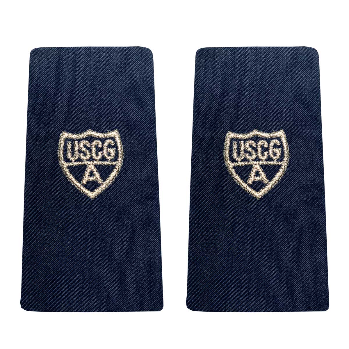 Coast Guard Auxiliary Shoulder Board: Enhanced Member - Silver A - Female