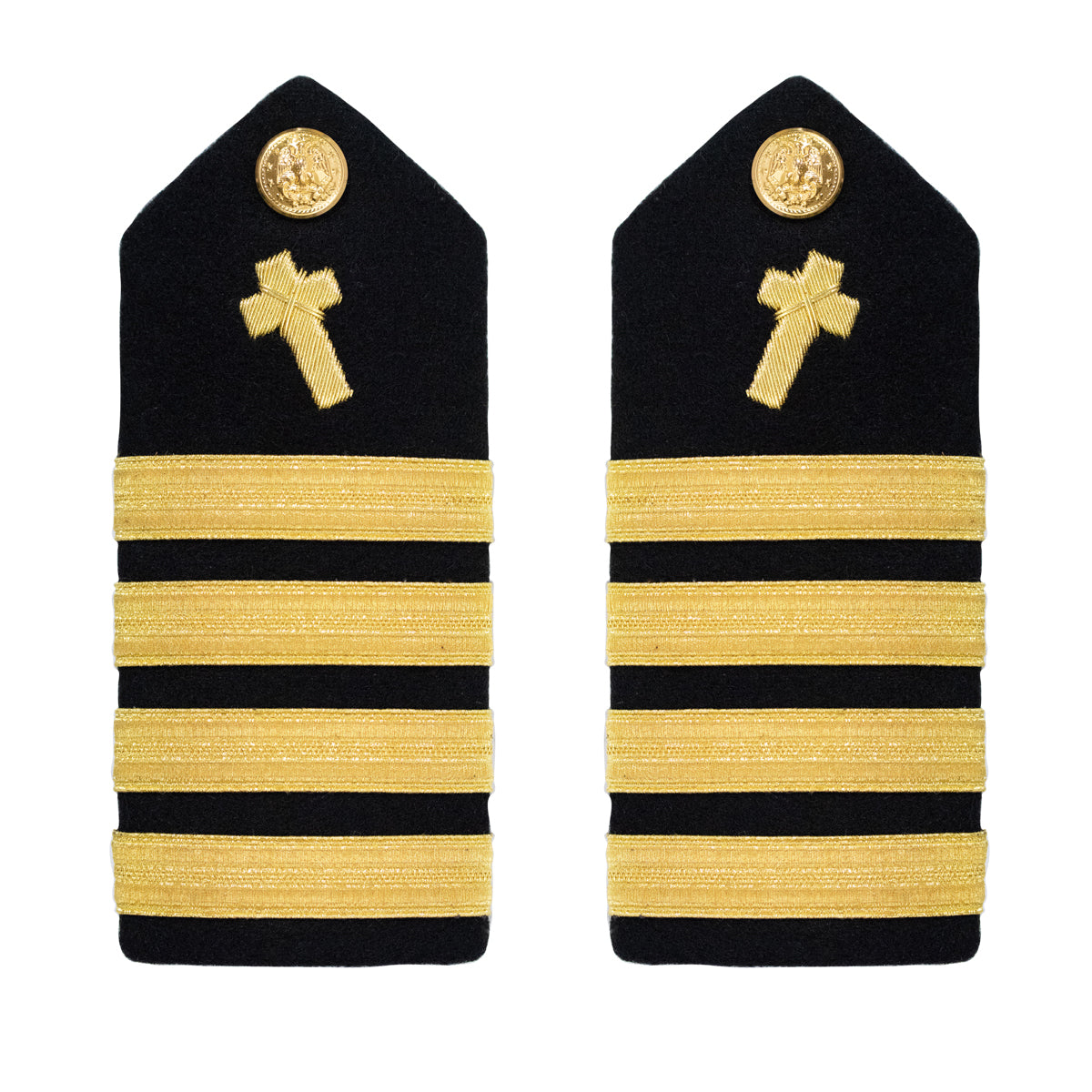 Navy Shoulder Board: Captain Christian Chaplain - male