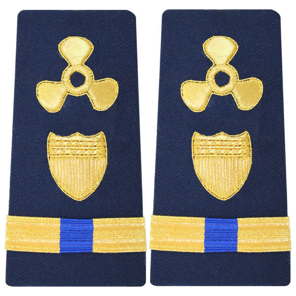 Coast Guard Shoulder Board: Enhanced Warrant Officer 4 Naval Engineering