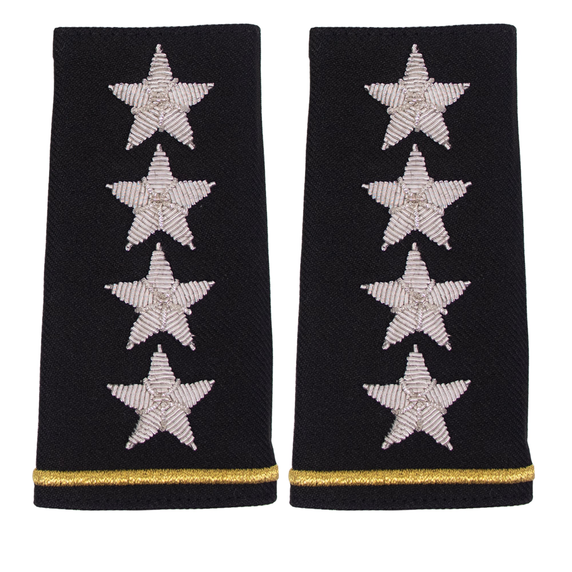 Army Epaulet: 4 Star General - Bullion Rank