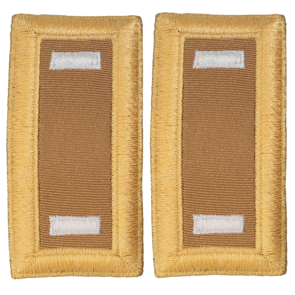 Army Shoulder Strap: First Lieutenant Quartermaster - female