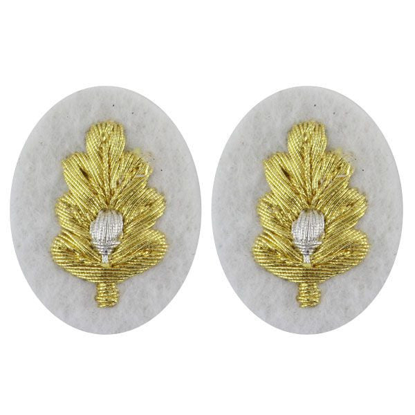 Navy Sleeve Device: Medical Corps - synthetic gold embroidered on white