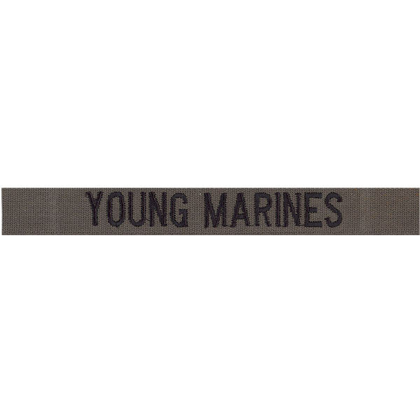 Young Marine's Name Tape: Embroidered on Olive Drab