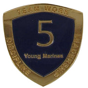 Young Marine's: Adult Volunteers Service Pin, 5 Years of Service