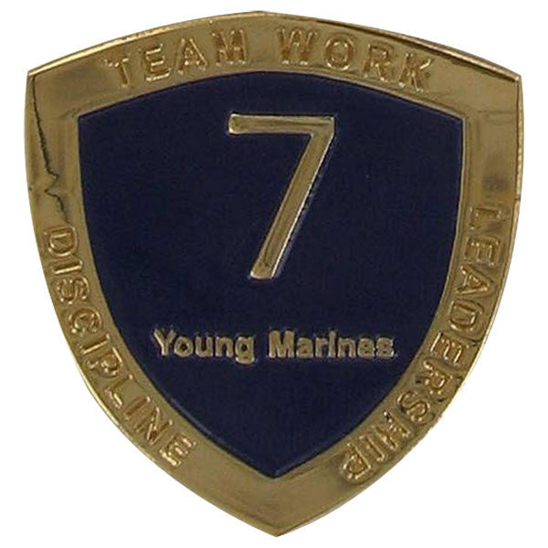 Young Marine's: Adult Volunteers Service Pin, 7 Years of Service