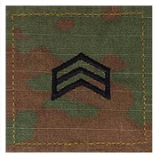 Army ROTC OCP Rank w/hook closure : Sergeant (Sgt)