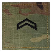 Army ROTC OCP Rank w/hook closure : Corporal (Cpl)