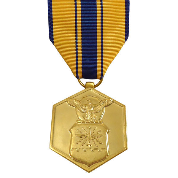 Full Size Medal: Air Force Commendation - 24k Gold Plated